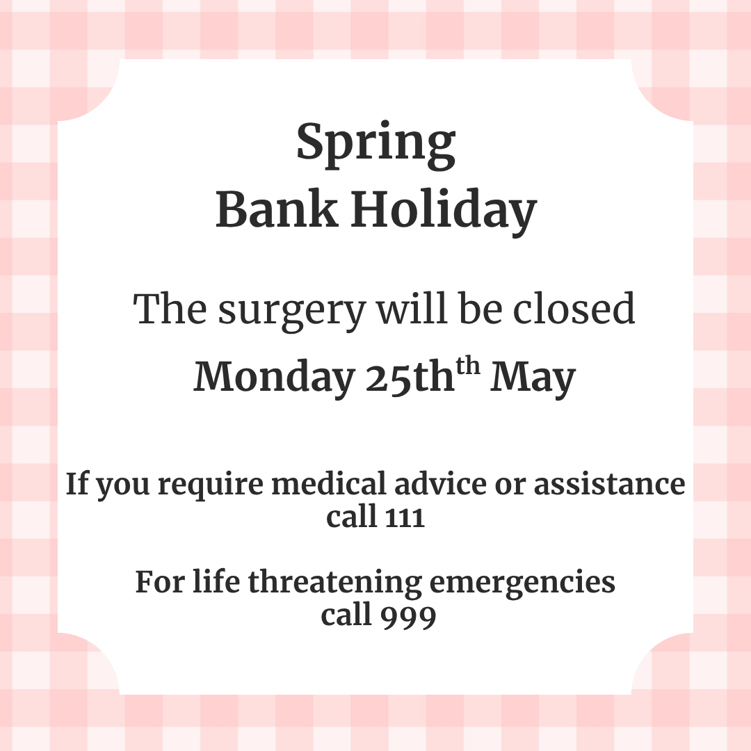 Spring Bank Holiday closing